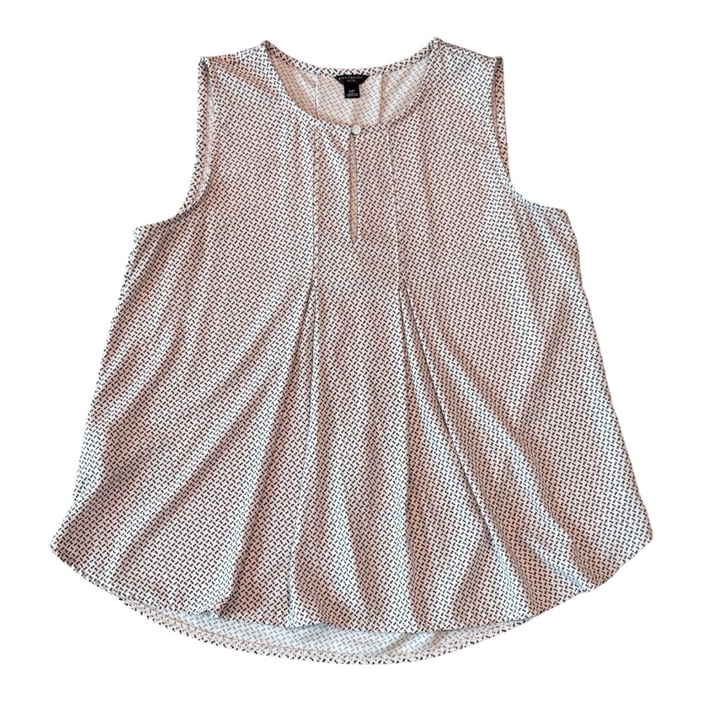 Ann Taylor pink and black sleeveless top